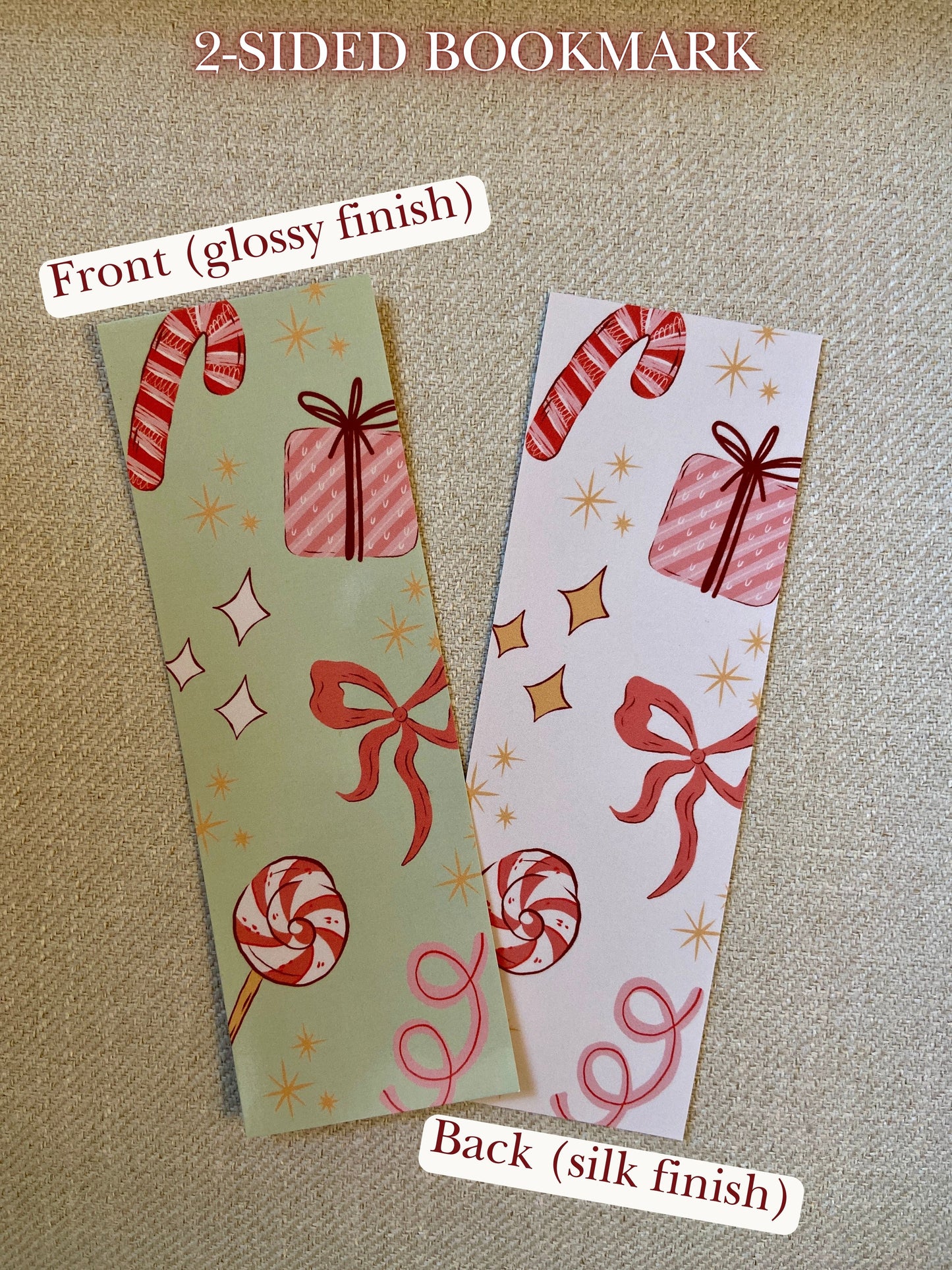 Bookish Christmas Bookmarks (Set of 2)