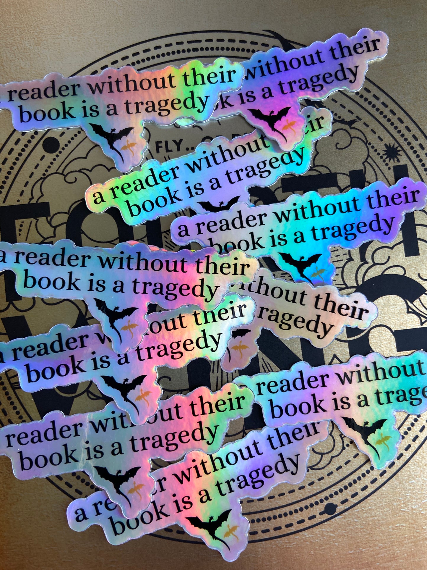 Dragon Rider Holographic Sticker