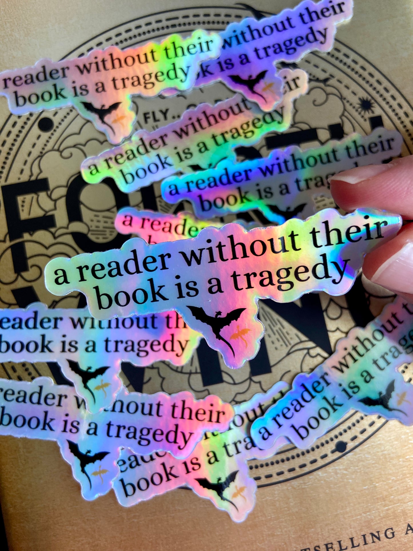 Dragon Rider Holographic Sticker
