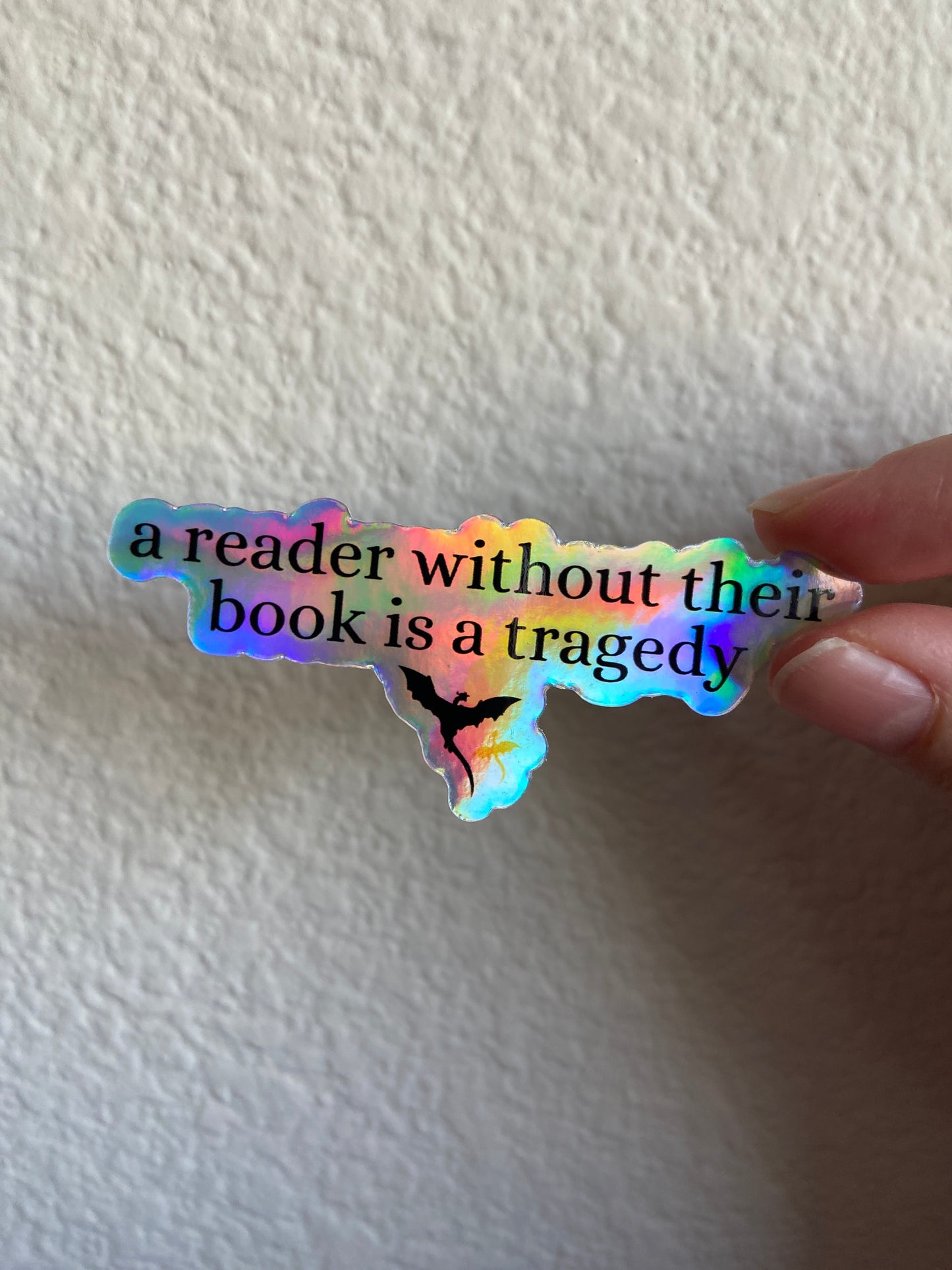 Dragon Rider Holographic Sticker