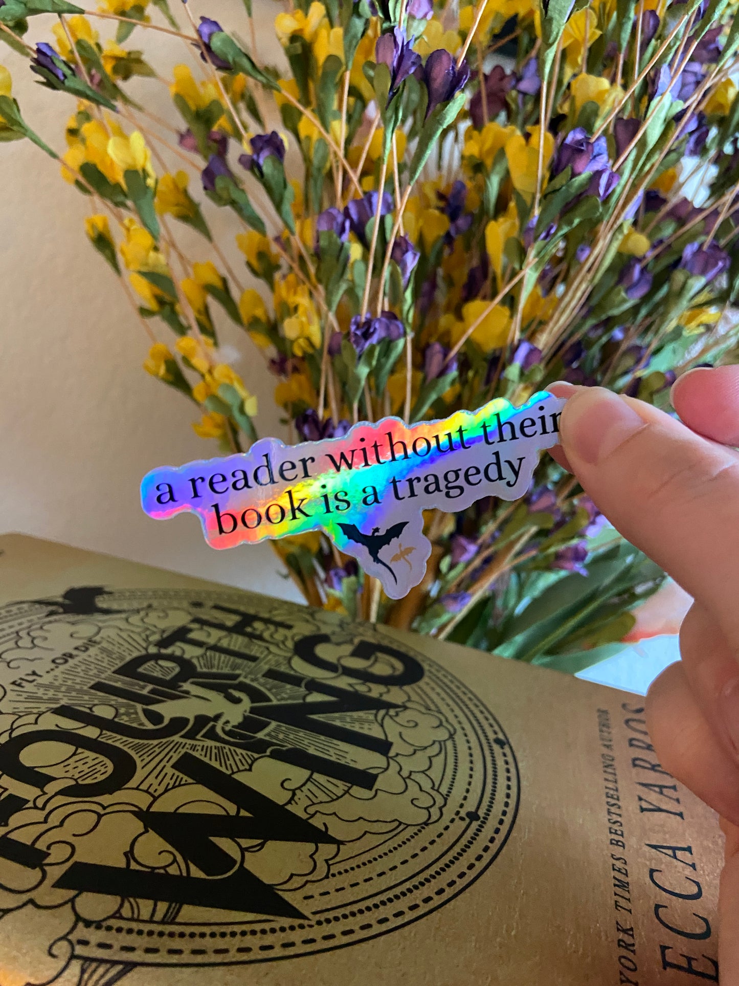 Dragon Rider Holographic Sticker