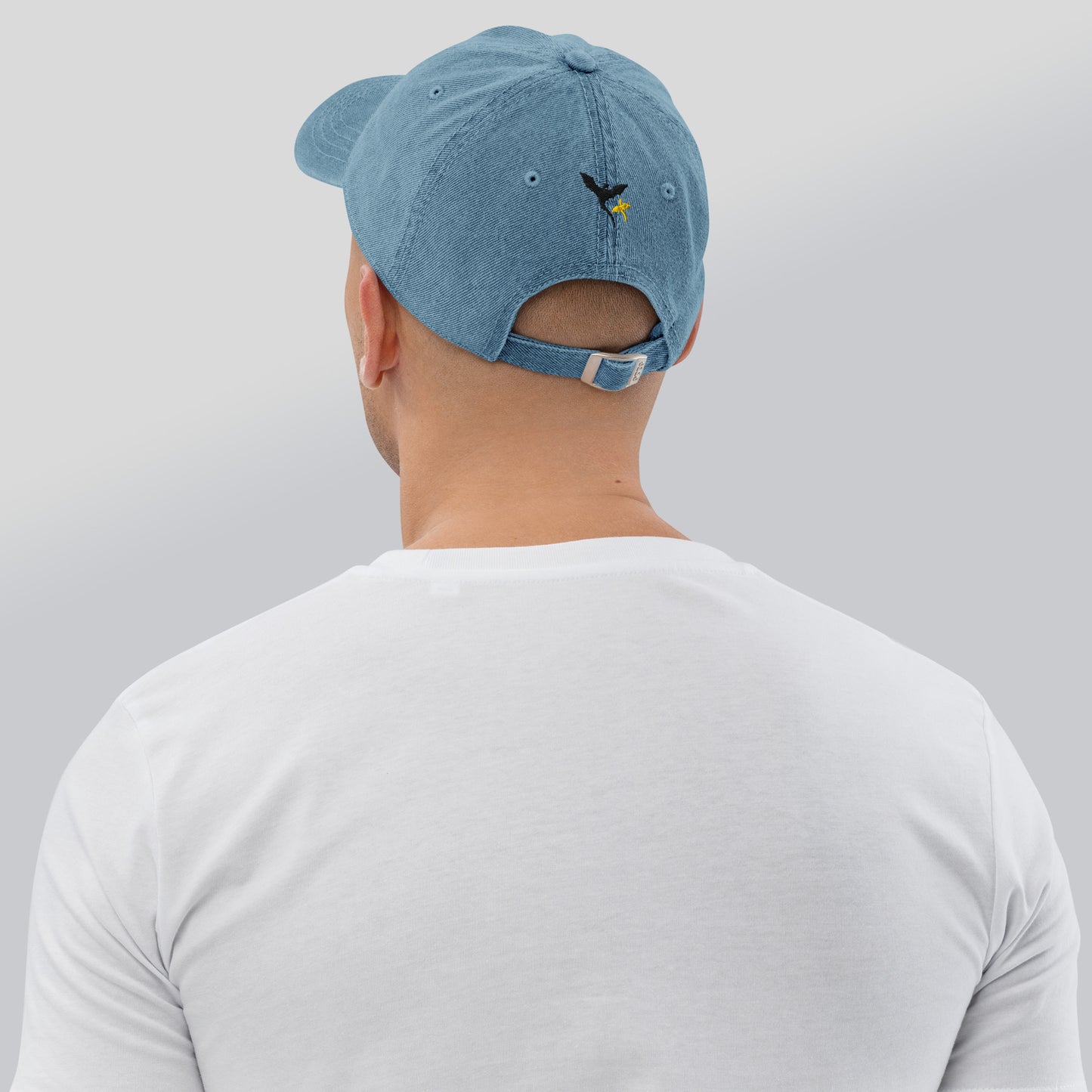 Dragon Rider Embroidered Denim Hat (Front & Back)