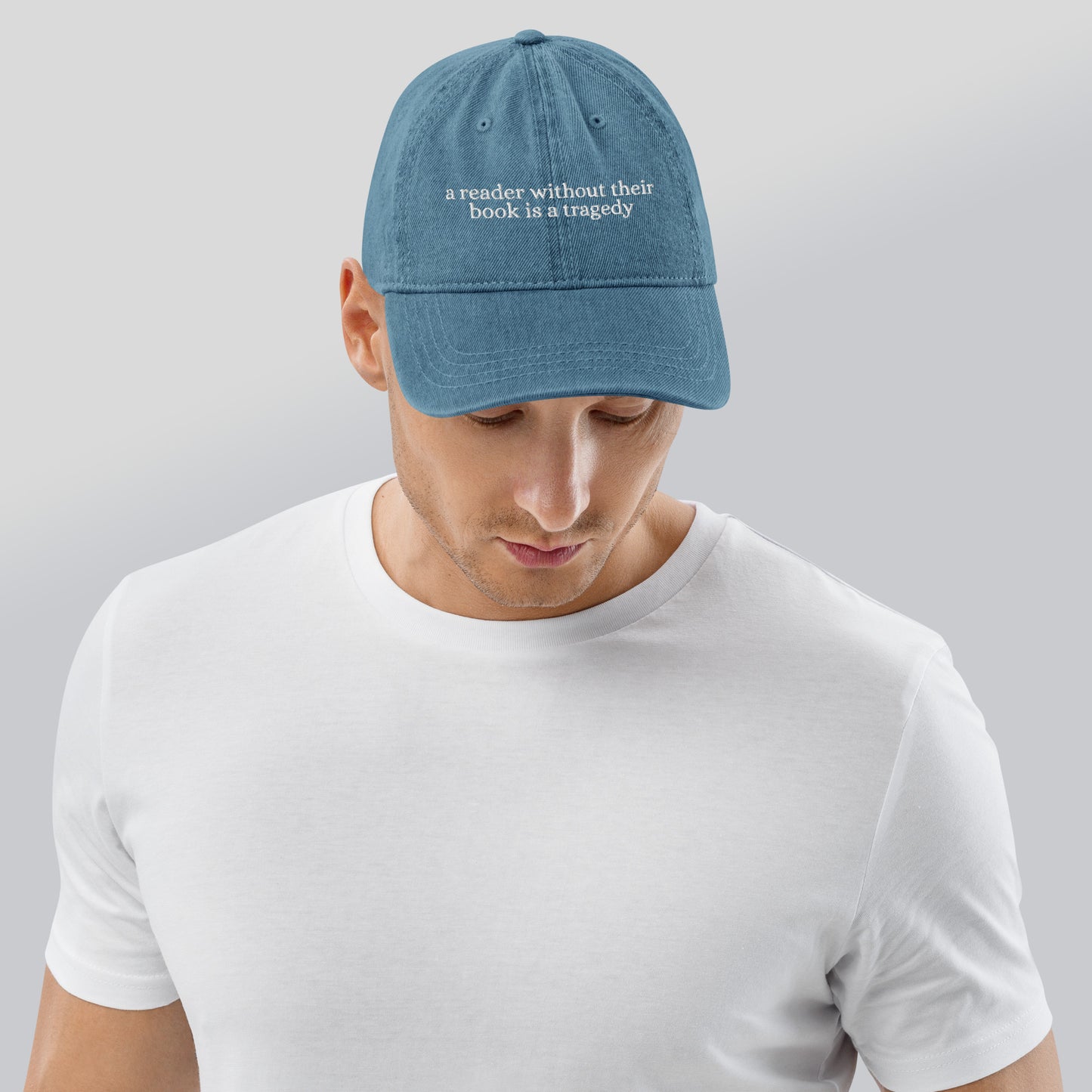 Dragon Rider Embroidered Denim Hat (Front & Back)