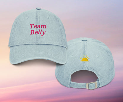 Team Belly Embroidered Denim Hat