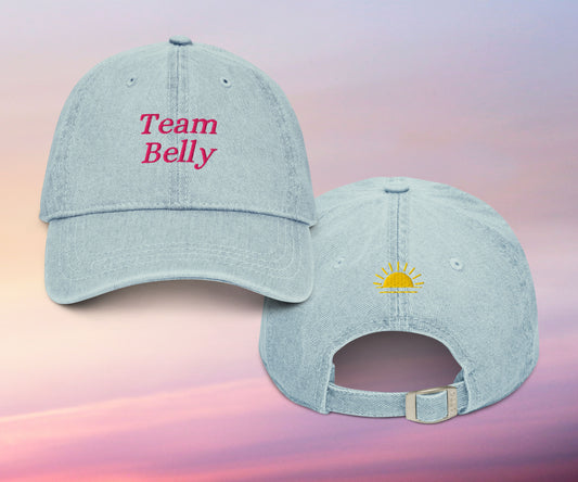 Team Belly Embroidered Denim Hat