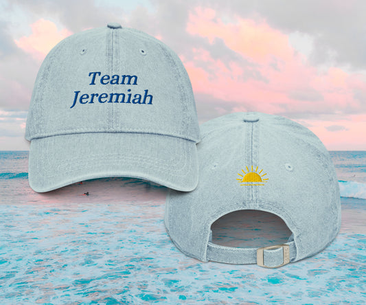 Team Jeremiah Embroidered Denim Hat
