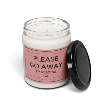 Please Go Away I’m Reading Scented Soy Candle