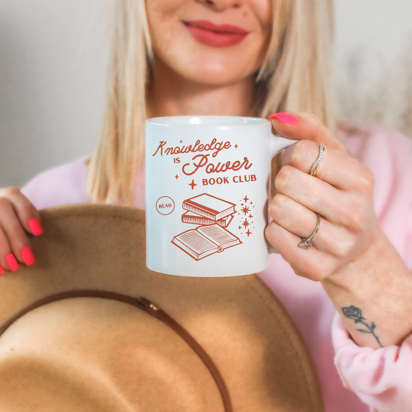 Knowledge is Power Book Club Mug