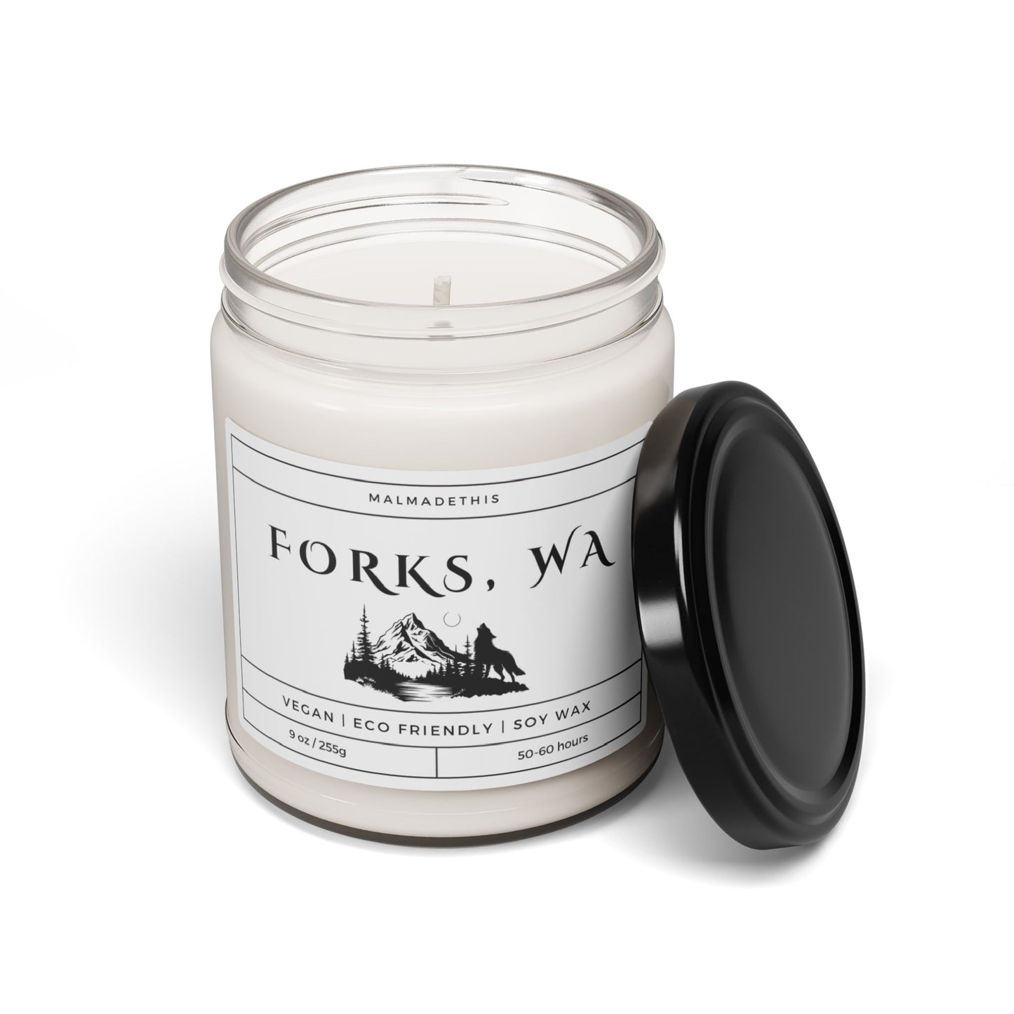 Forks, WA Scented Soy Candle