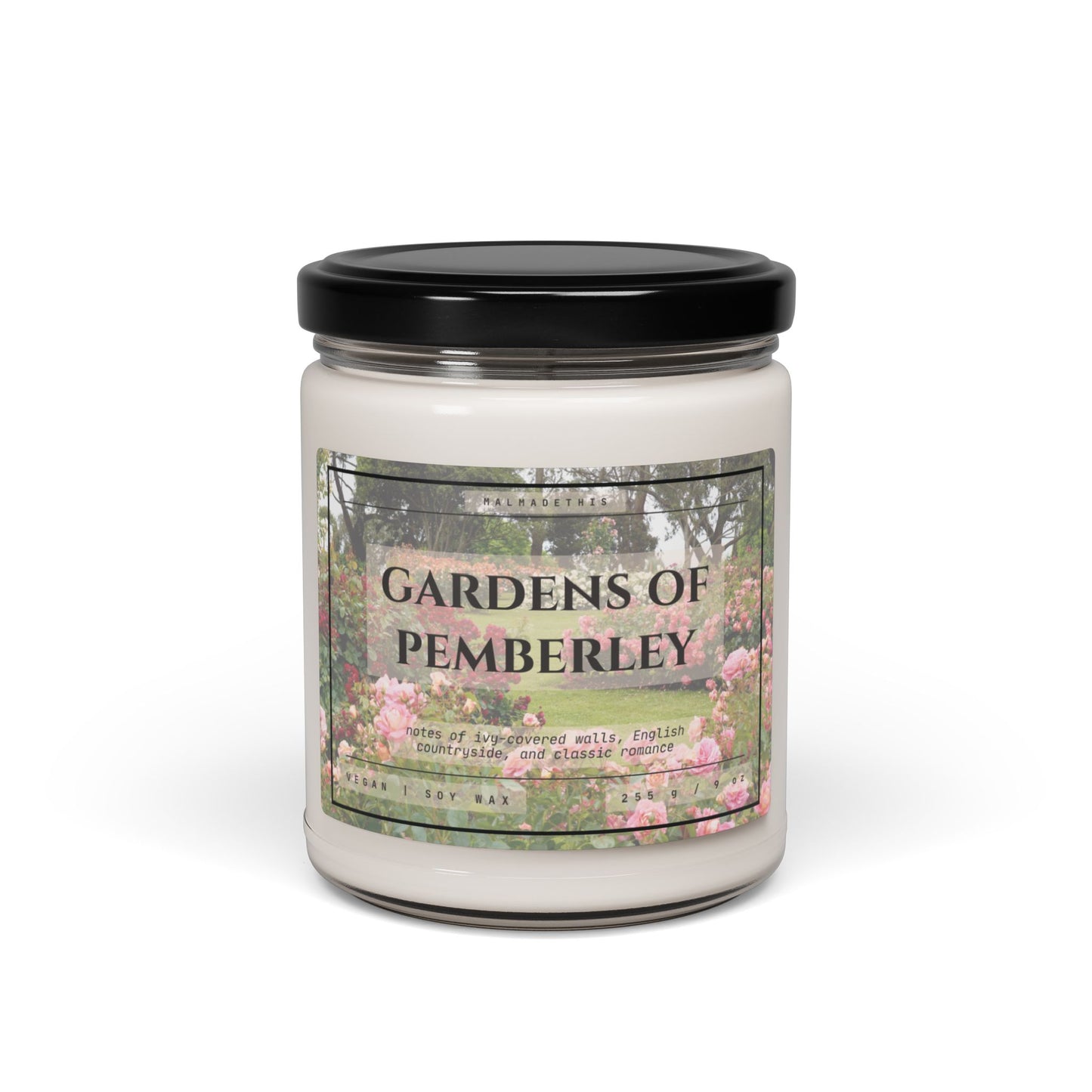 Pemberley Gardens Scented Soy Candle