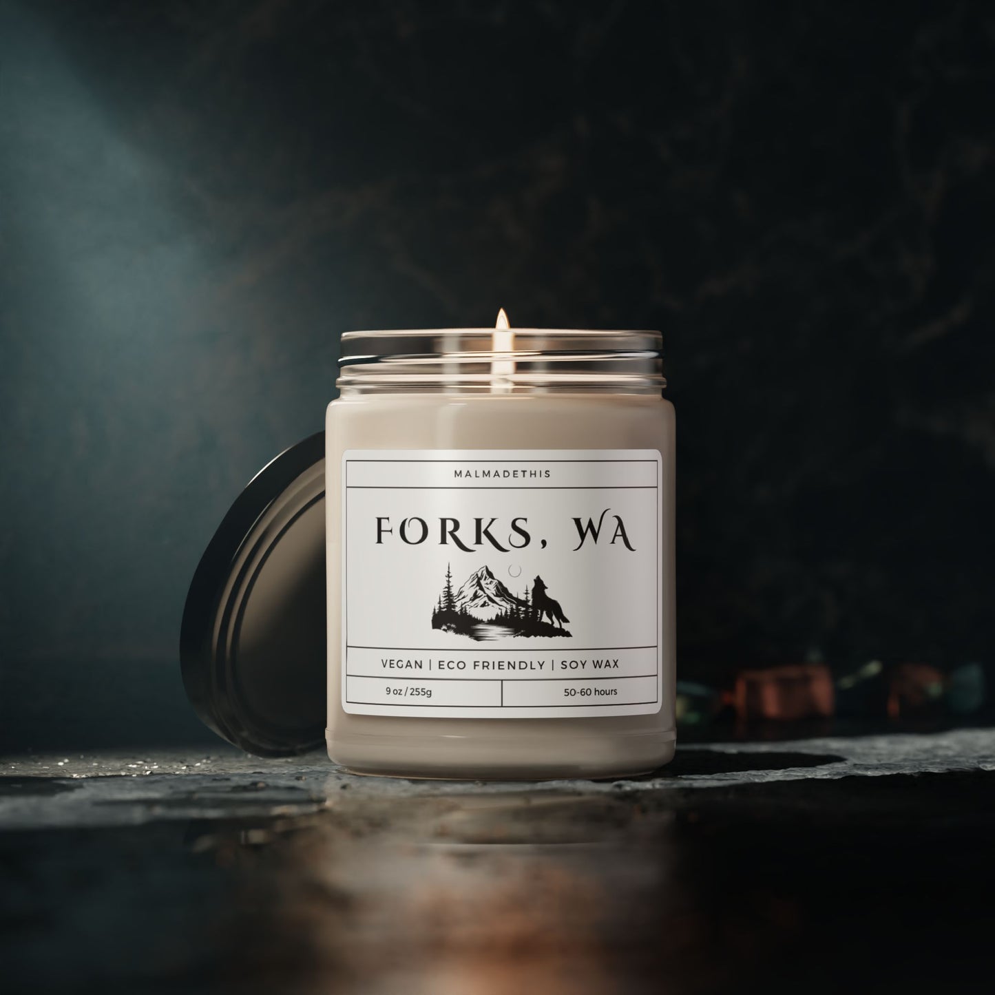 Forks, WA Scented Soy Candle