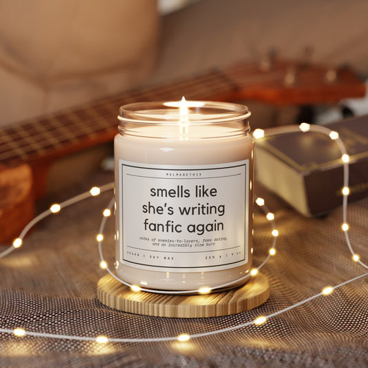 Fanfic Writer Scented Soy Candle