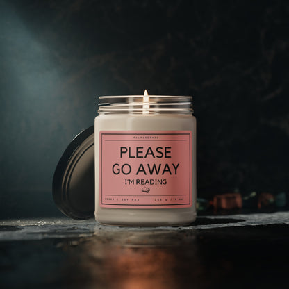 Please Go Away I’m Reading Scented Soy Candle