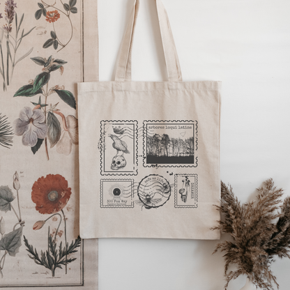 Cabeswater Stamps Tote Bag