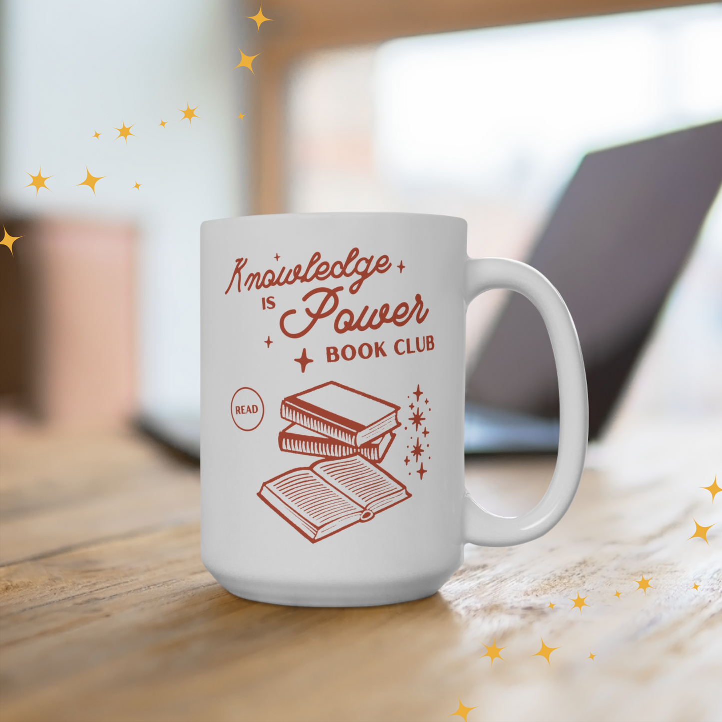 Knowledge is Power Book Club Mug