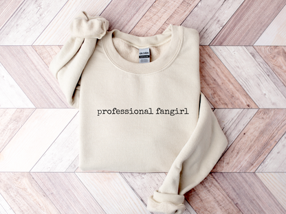 Professional Fangirl Crewneck Sweatshirt