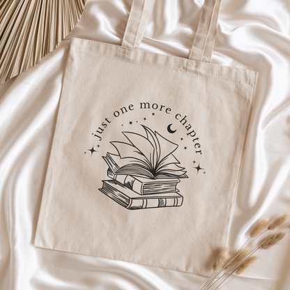 Just One More Chapter Tote Bag