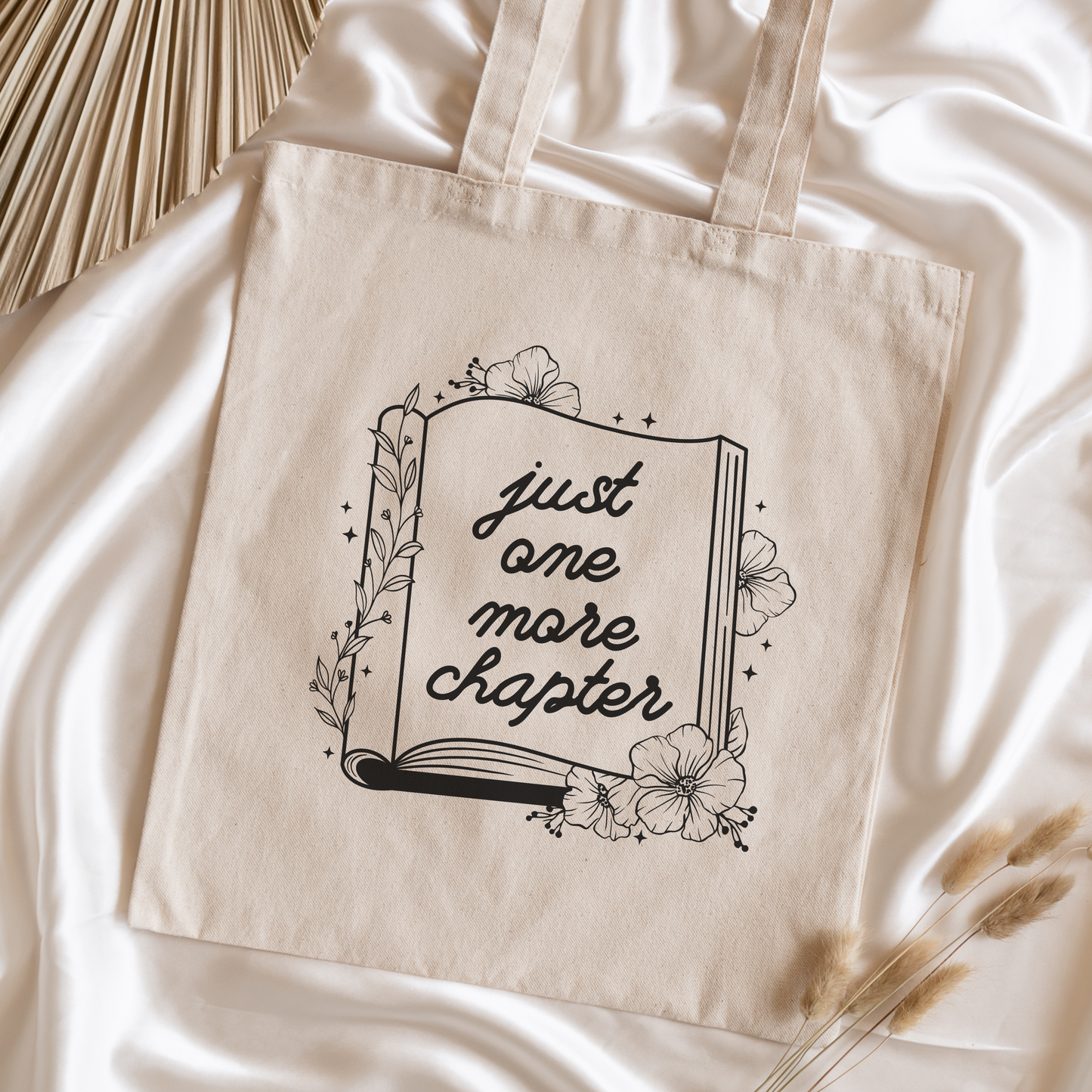 Bookish Just One More Chapter Tote Bag