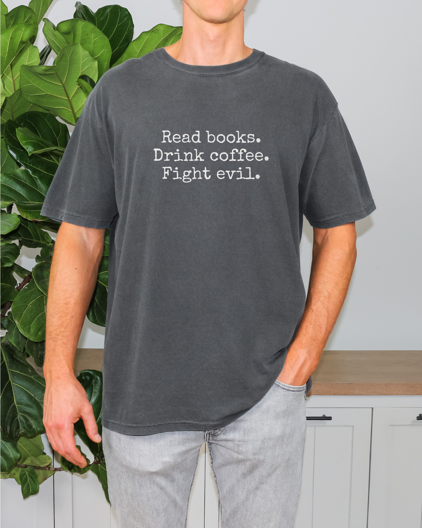 Read Books, Drink Coffee, Fight Evil Tee