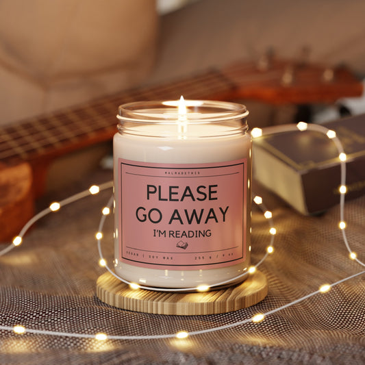 Please Go Away I’m Reading Scented Soy Candle