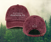 Henrietta Embroidered Vintage Hat (Front, Back)