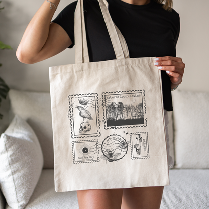 Cabeswater Stamps Tote Bag