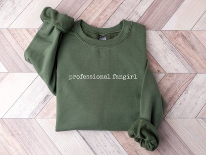 Professional Fangirl Crewneck Sweatshirt