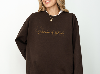 I Read Past My Bedtime Crewneck Sweatshirt