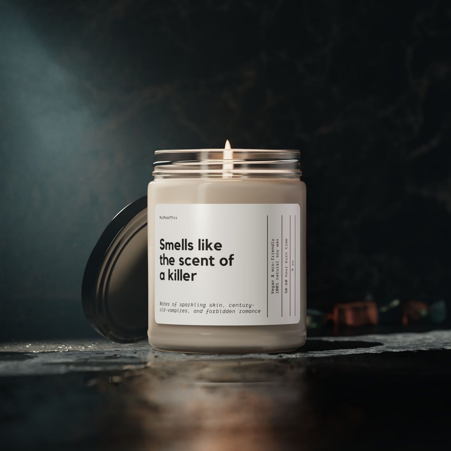 Smells Like The Scent of a Killer Scented Soy Candle