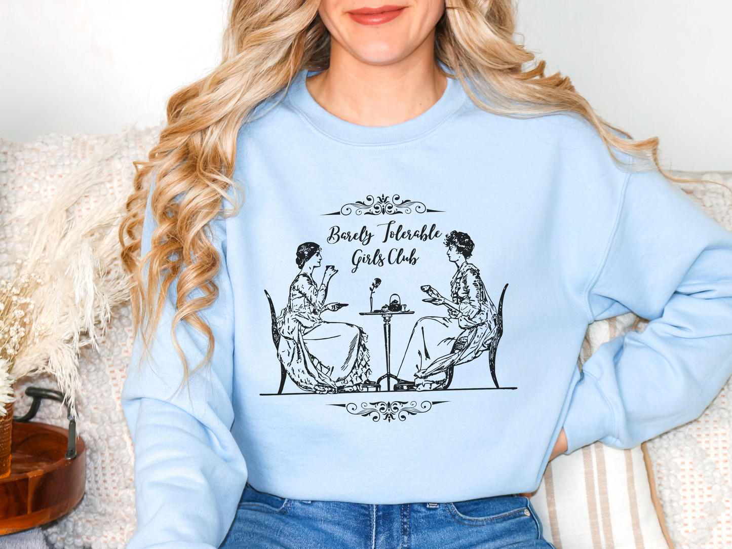 Barely Tolerable Girls Club Crewneck Sweatshirt