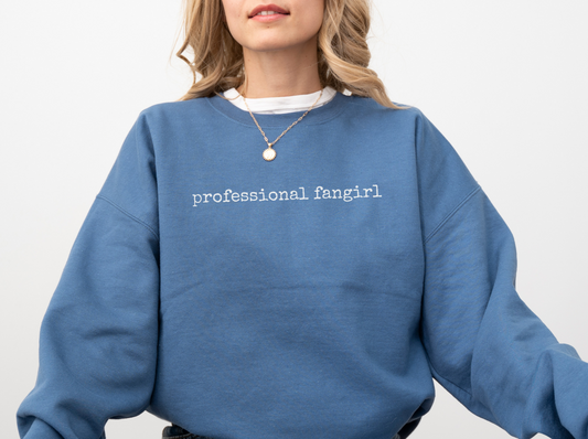 Professional Fangirl Crewneck Sweatshirt