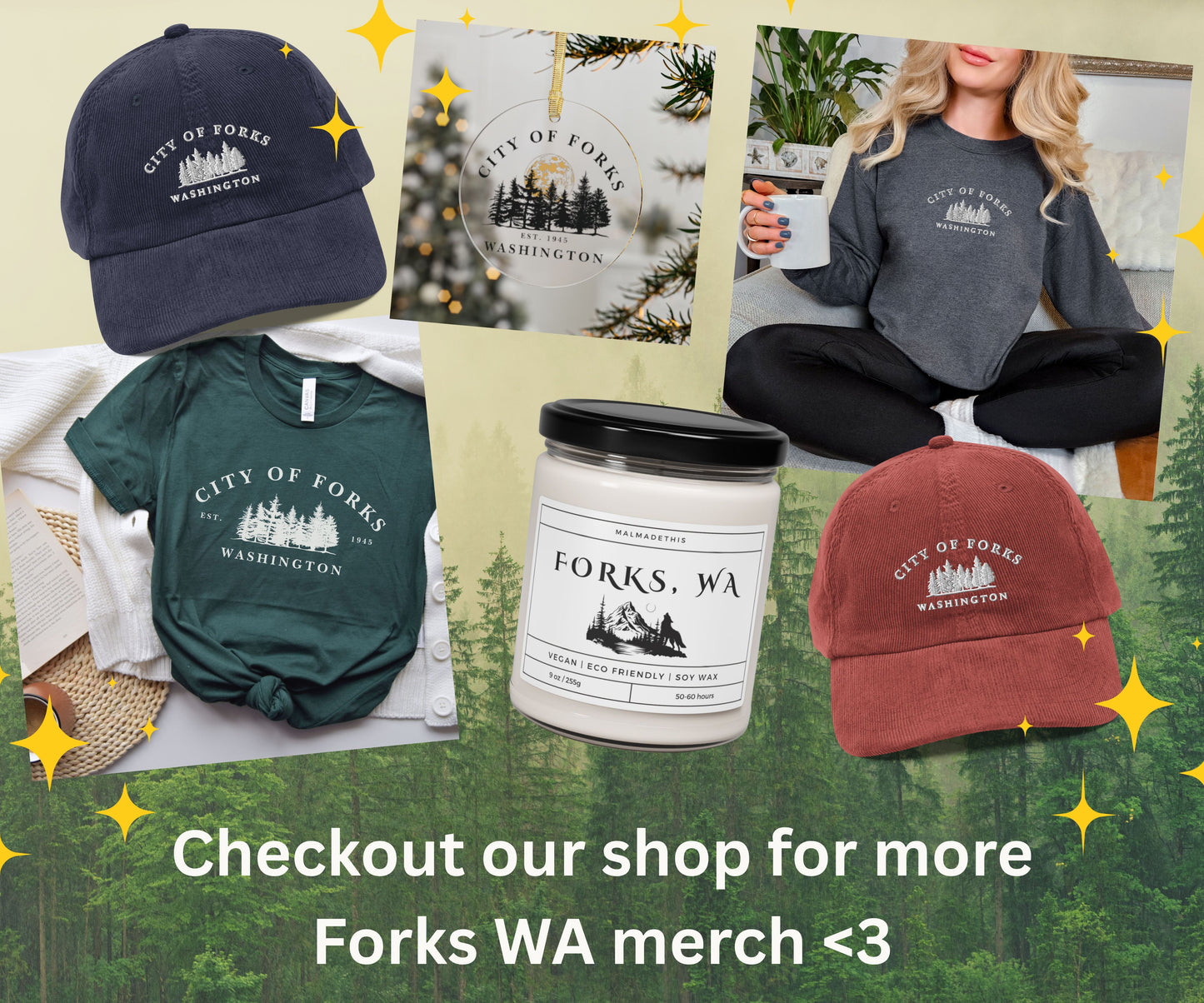 Forks Washington Ornament