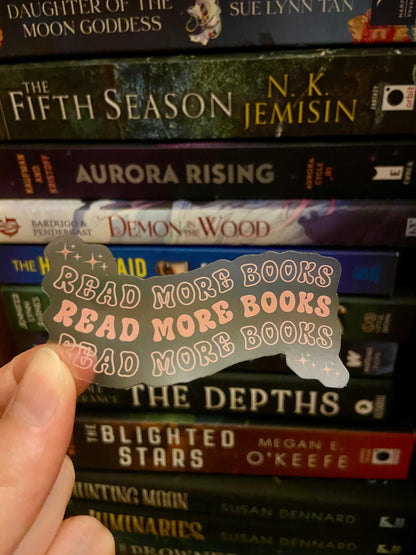 Read More Books Transparent Sticker