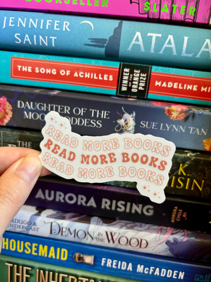 Read More Books Transparent Sticker