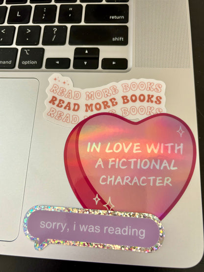 Fictional Character Candy Heart Holographic Sticker